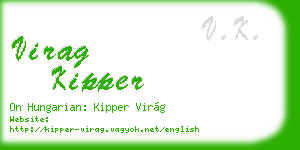 virag kipper business card